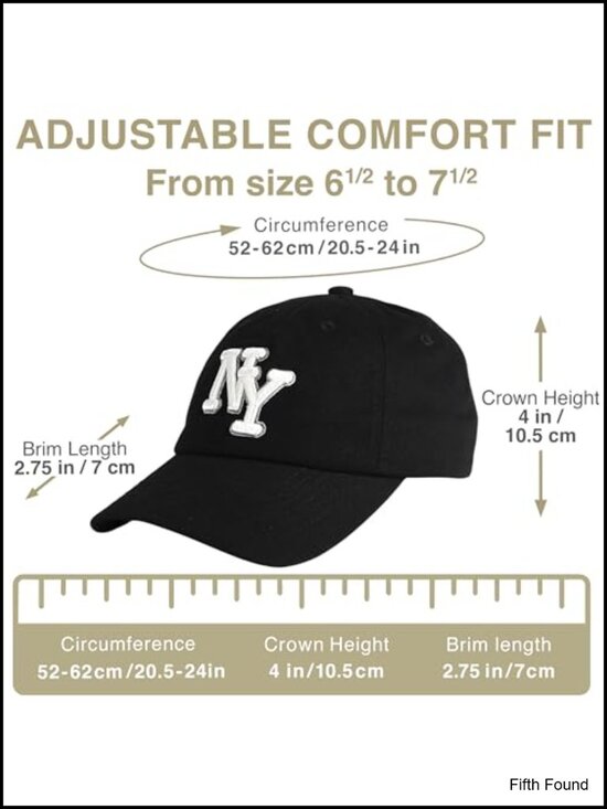 3D Embroidered NY Dad Hat Adjustable Baseball Cap Unisex Cotton Low Profile main image 4
